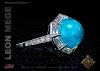Cabochon Paraiba Tourmaline Ring by Leon Mege Cabochon Paraiba Tourmaline Ring by Leon Mege